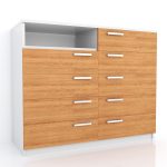 Cajonera Chifonier Cómoda Moderna 10 Cajones TROYES