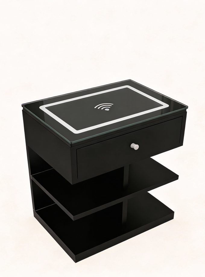 Mesa de Luz Achery con Cargador Inalámbrico