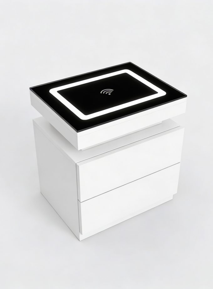 Mesa de Luz Biollet con Cargador Inalámbrico